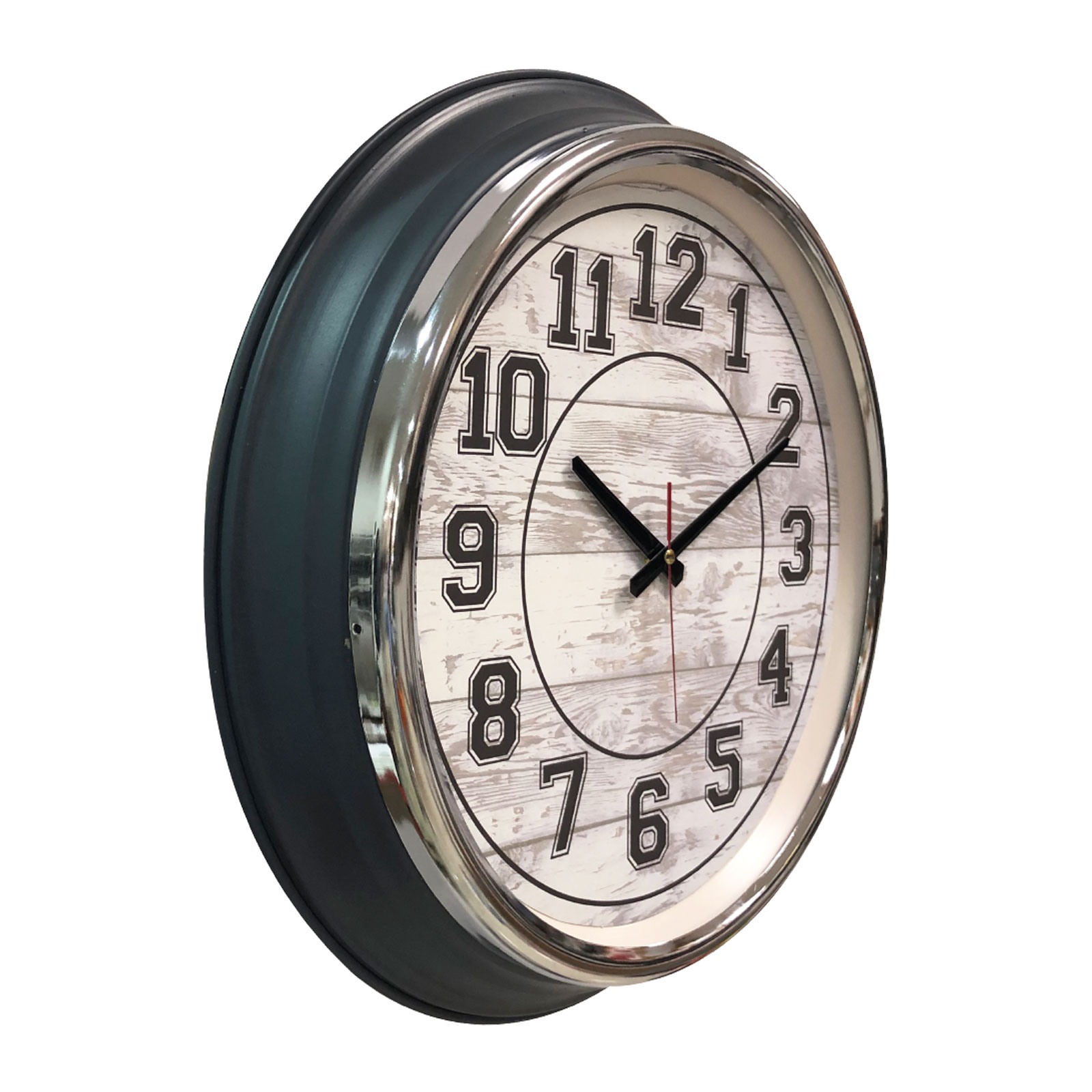 5002 KİBELE201 MAVİ METAL KASA DUVAR SAATİ (505 MM)