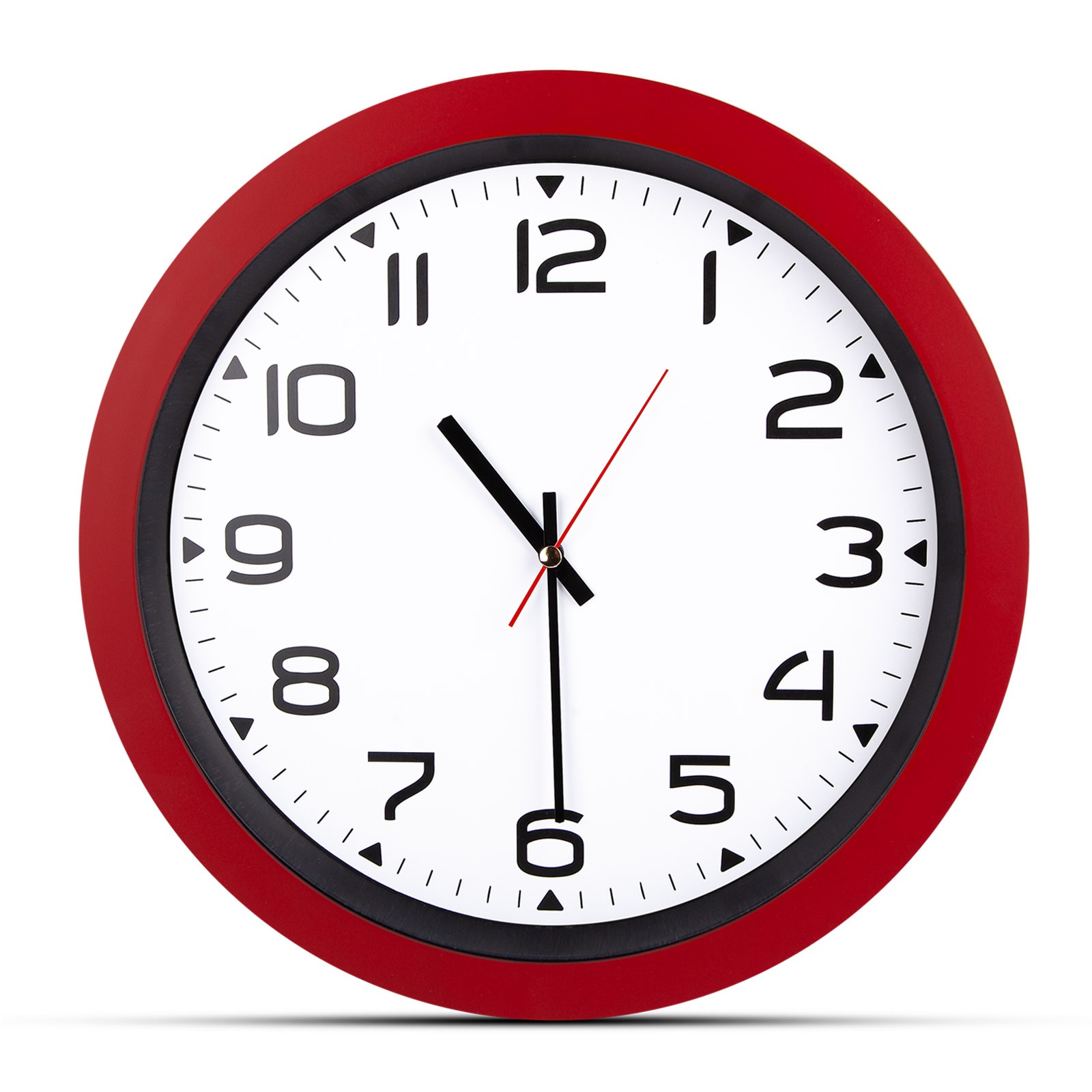 5023 HERA SİYAH PLASTİK KASA DUVAR SAATİ (350MM)