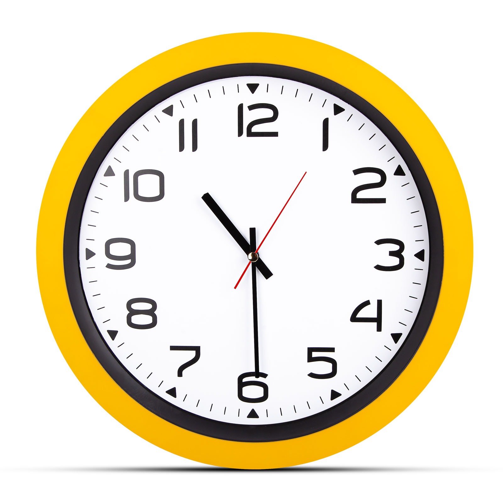 5023 HERA SİYAH PLASTİK KASA DUVAR SAATİ (350MM)