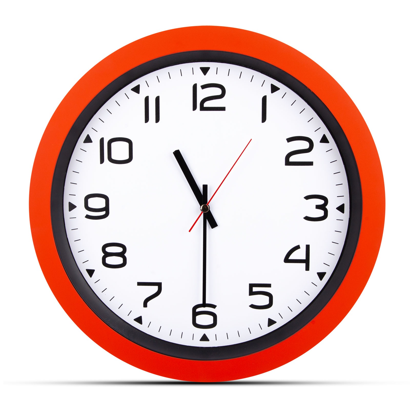 5023 HERA SİYAH PLASTİK KASA DUVAR SAATİ (350MM)