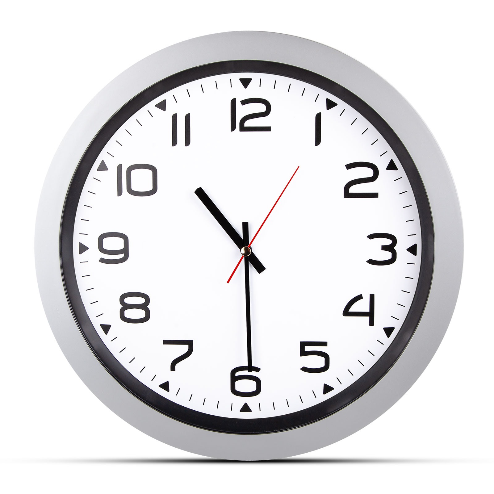 5023 HERA SİYAH PLASTİK KASA DUVAR SAATİ (350MM)