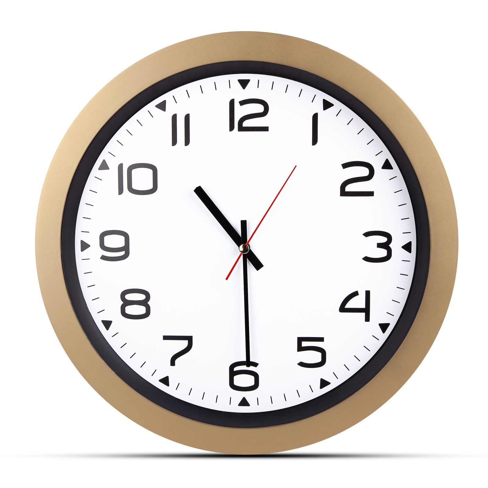 5023 HERA SİYAH PLASTİK KASA DUVAR SAATİ (350MM)