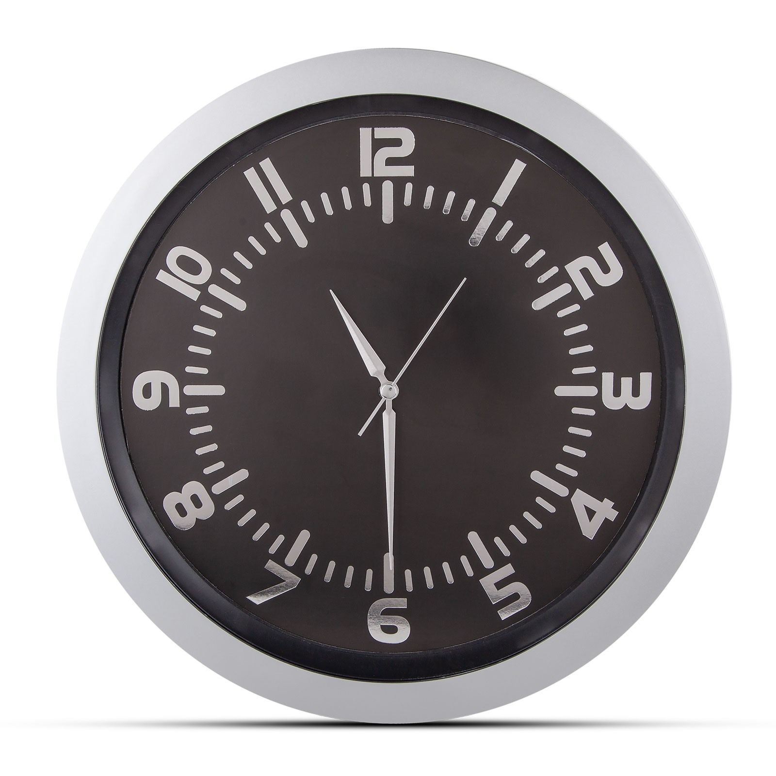 5043 POSEIDON SİYAH PLASTİK KASA DUVAR SAATİ 350MM