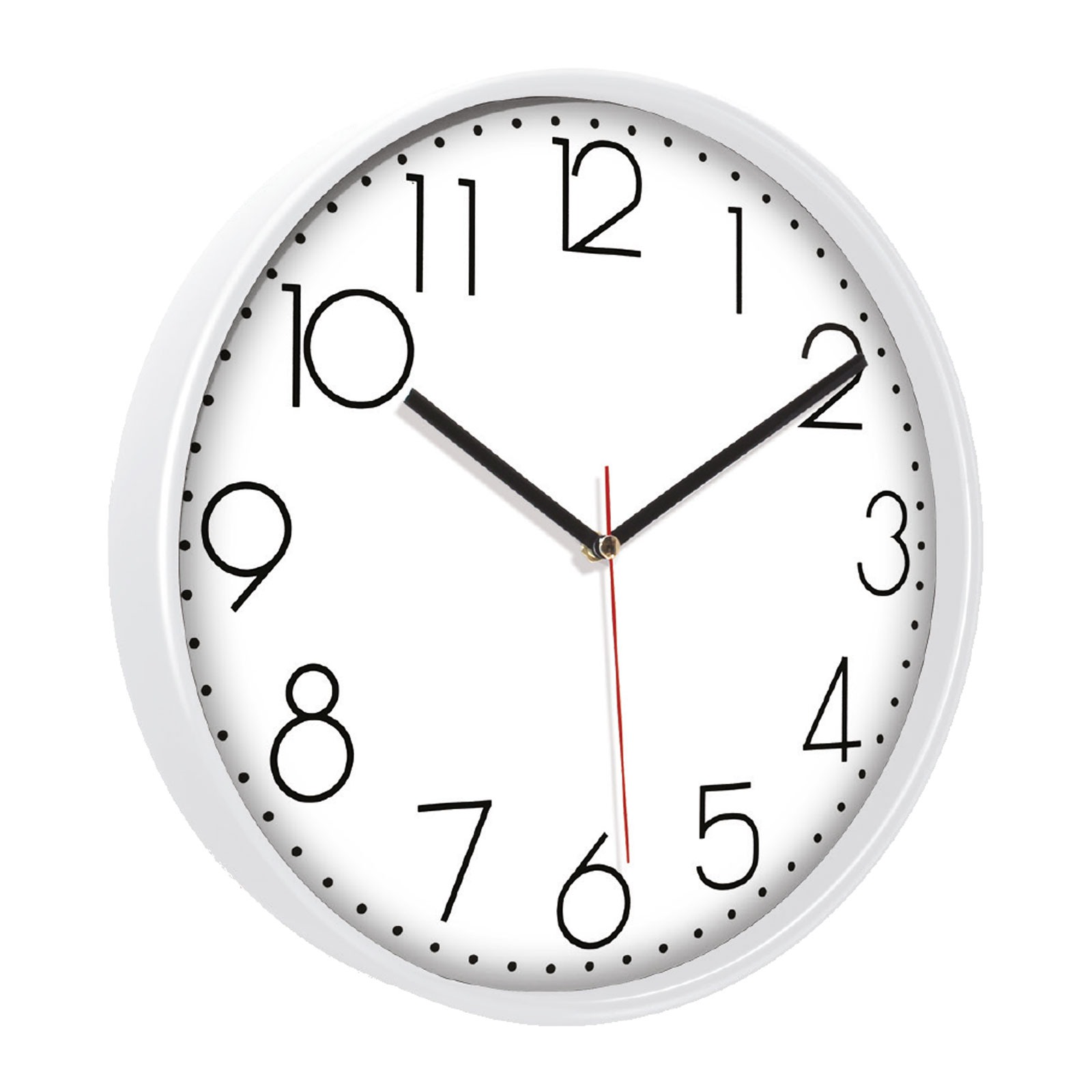 5044 PAN164 KIRMIZI PLASTİK ÇERÇEVE DUVAR SAATİ (380 MM)