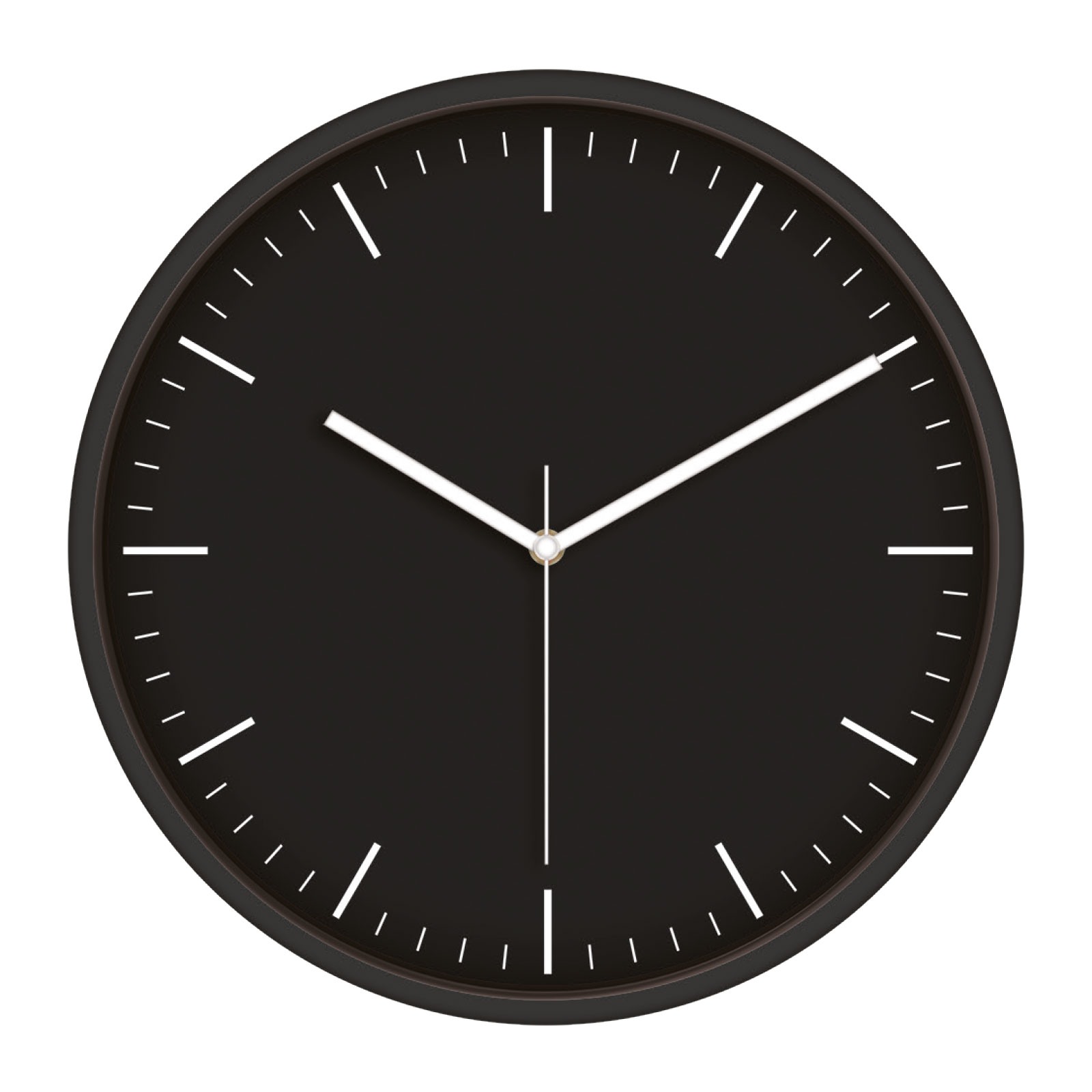 MİMAS186 SİYAH PLASTİK KASA DUVAR SAATİ (380 MM)