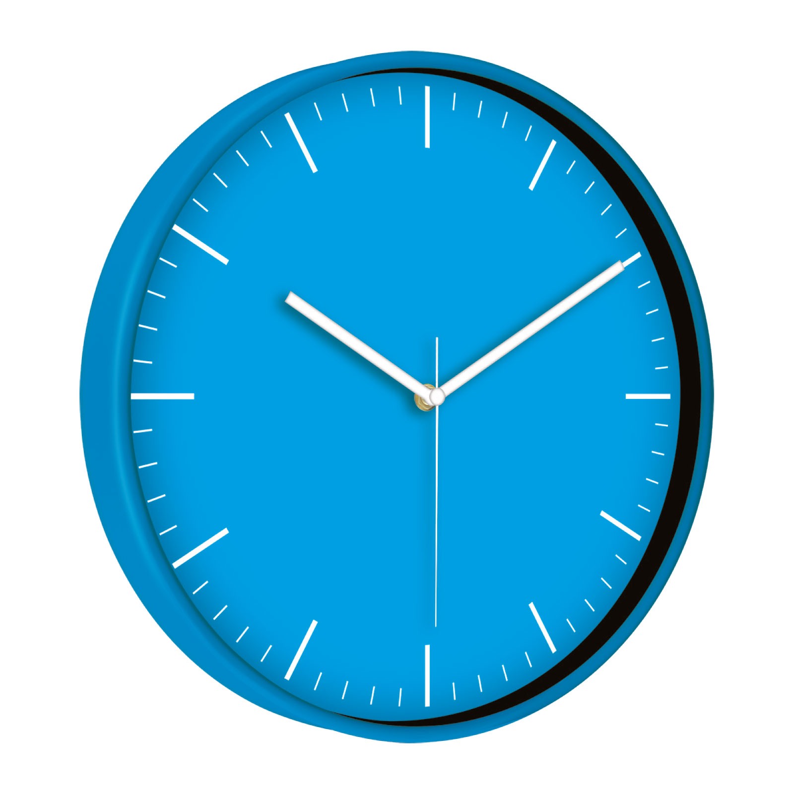 MİMAS186 MAVİ PLASTİK KASA DUVAR SAATİ (380 MM)