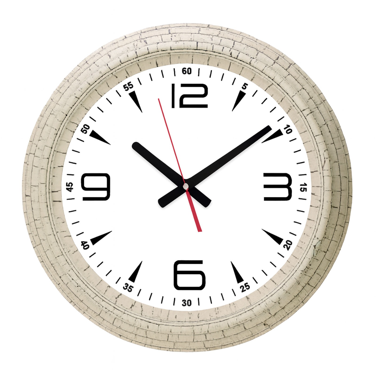 6266 SEDNA526 ALTIN-BEYAZ BRİSTOL KADRAN DUVAR SAATİ (480 MM)