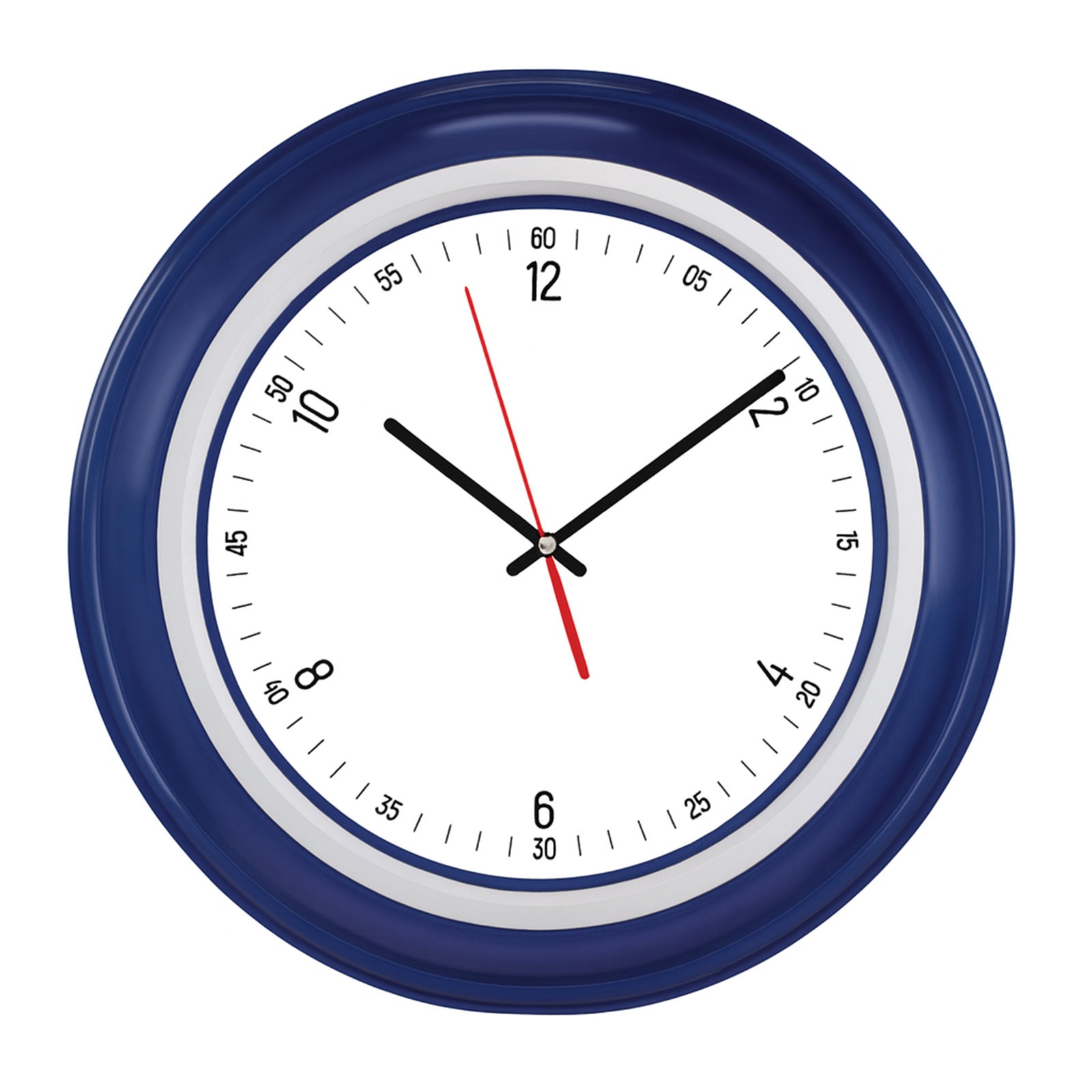 6268 BENDİS509 BEYAZ-GÜMÜŞ BRİSTOL KADRAN DUVAR SAATİ (400 MM)