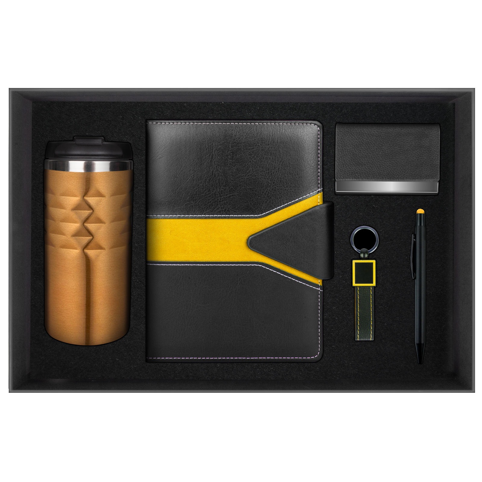 9167 POYRAZ SİYAH HEDİYELİK SET