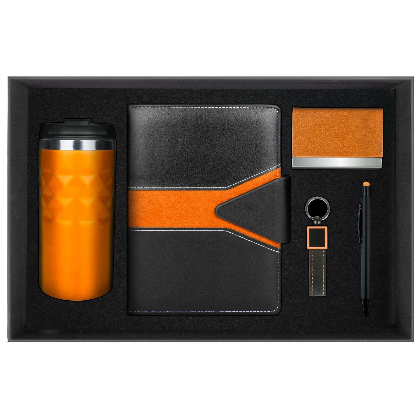 9167 POYRAZ SİYAH HEDİYELİK SET